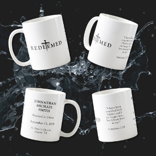Baptism i Personlig av inlöst fetstil Kaffemugg