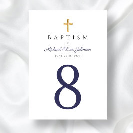 Baptism i religiösa Kor Bordsnummer