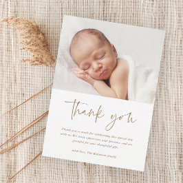 Baptism i Religiösan för budgetskript - tackkort