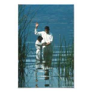 Baptism i Sjö Atitlan™ LDS Art Poster