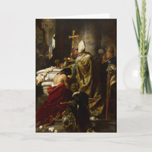 Baptism i Vajk av Gyula Benczúr (1875) Kort