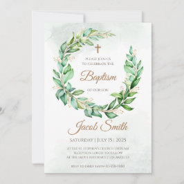 Baptism inbjudan & Baptism inbjudningar till Boy