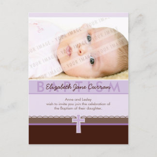 BAPTISM-INBJUDAN: ren 1 Inbjudan Vykort