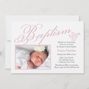 Baptism - inbjudan till teckensnittsfoto