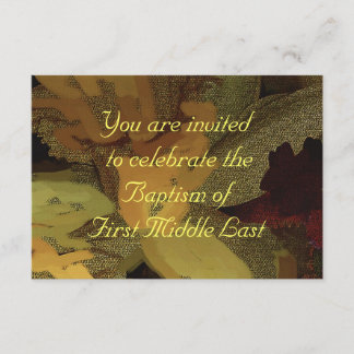 BAPTISM-INBJUDANDE INBJUDNINGAR