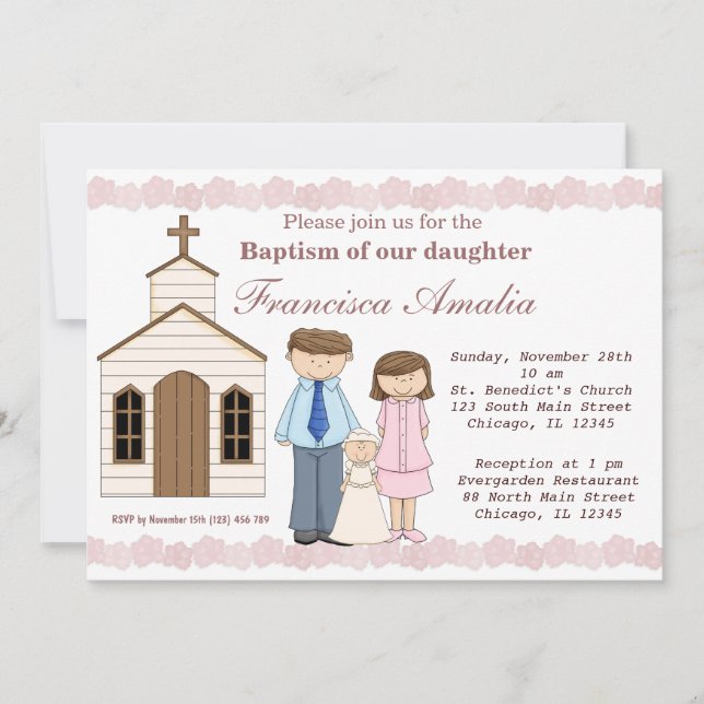 Baptism Inbjudningar (Framsida)