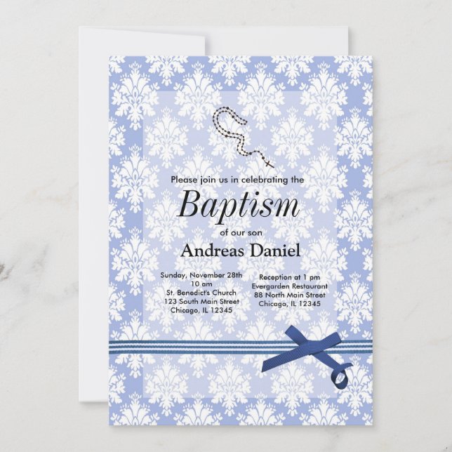 Baptism Inbjudningar (Framsida)