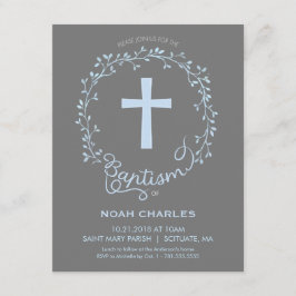 Baptism, julinbjudan - Pojke Inbjudan