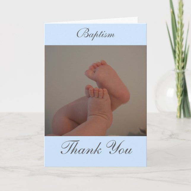 Baptism Kor Light Blue Insert Photo Tack (Framsida)