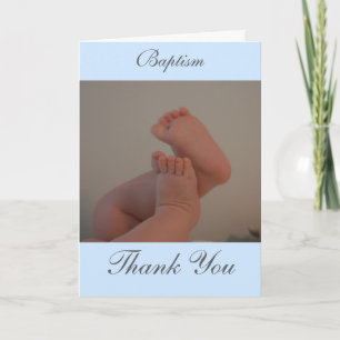 Baptism Kor Light Blue Insert Photo Tack Kort