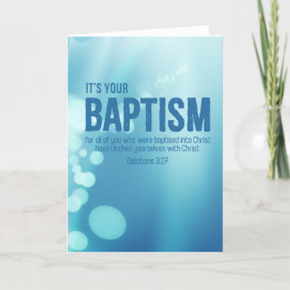 Baptism-kort för religiösa Vuxen med dubbelriktad Helgkort