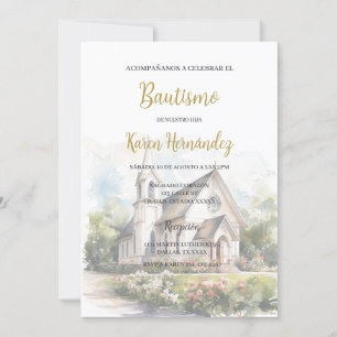 Baptism med kyrklig bakgrund inbjudningar