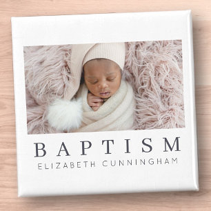 Baptism Modern minimal Anpassningsbar Foto Magnet