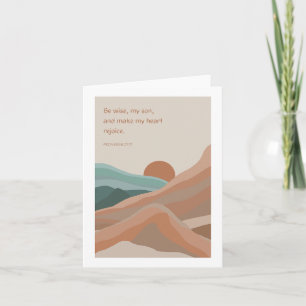 Baptism Neutralt liggande inspirationsoffertkort Kort