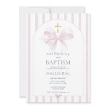 Baptism och andra födelsedagsinbjudan, Rosa Bow-de