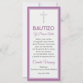 Baptism och första födelsedag - minsta bokmärke