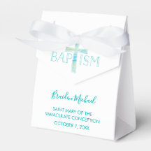 Baptism Party Favor Box - pojkens julfavoriter