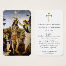 Baptism Prayer | Kristus 1 - Baptism Visitkort