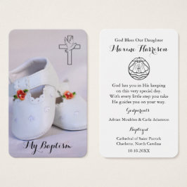 Baptism Prayer | Små skor Visitkort