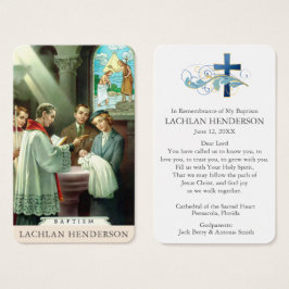 Baptism Prayer | Teckensnitt Visitkort