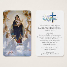 Baptism Prayer | Virgin & Änglar Visitkort