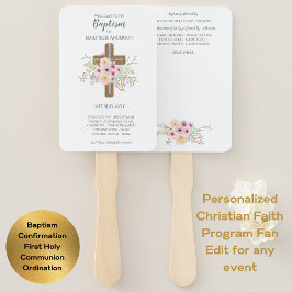 Baptism-programmet Fläkt - med mall fält