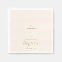 Baptism Rosa Delikat Blommigt Snöre