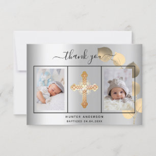 Baptism silver eucalyptus-fotopojke tack vare ditt kort
