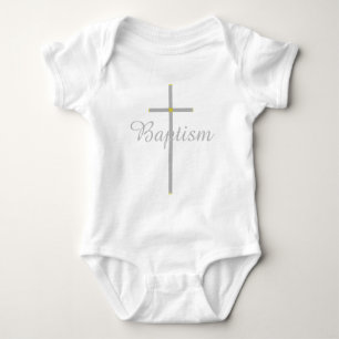 Baptism Silver Guld Kor Baby Shirt T Shirt