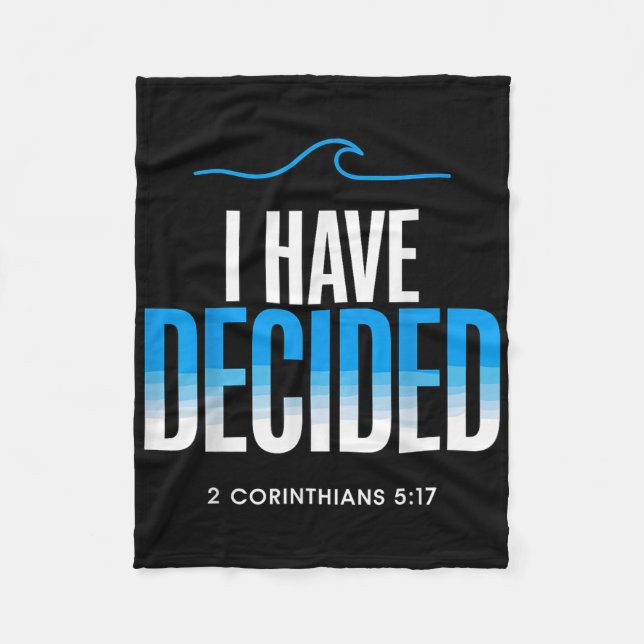 Baptism som jag har beslutat om är döpt fleecefilt (Framsidan)