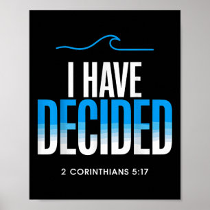 Baptism som jag har beslutat om är döpt poster