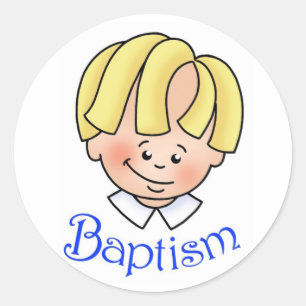Baptism Stickers Runt Klistermärke
