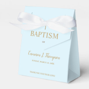 Baptism tack för Anpassningsbarna Blått guld kor Presentaskar