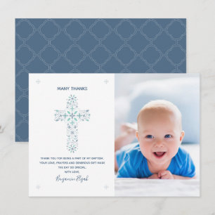 Baptism, tack för ditt kort - Baby-foto