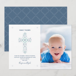 Baptism, tack för ditt kort - Baby-foto