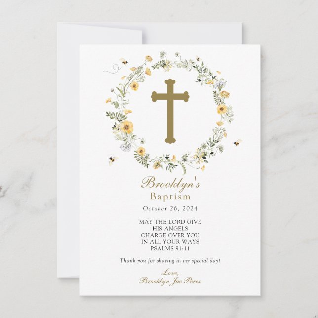 Baptism - tackkort tack kort (Framsida)