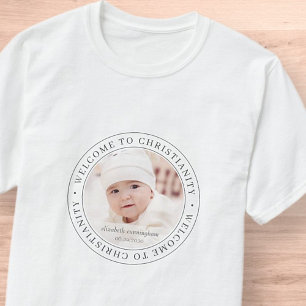 Baptism Välkomna till kristendomen Foto T Shirt
