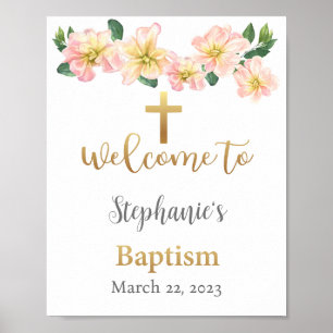 Baptism Välkomstecken, Poster av baptism, kyrka