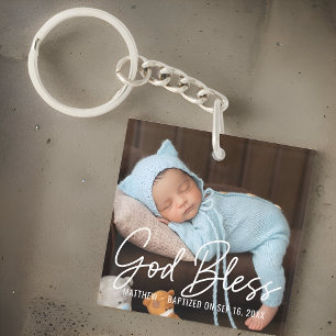 Baptism Välsigna dig Simple Elegant Modern Baby Ph