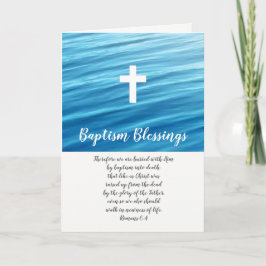 Baptism välsignelse, kristen vikta kort