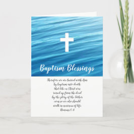 Baptism välsignelse, kristen vikta kort