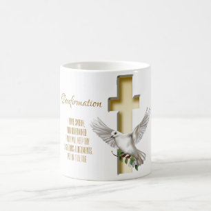 Baptism vid skriptbekräftelse av Dove Kor Kaffemugg