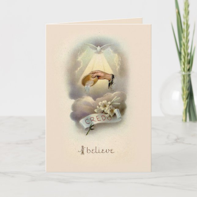 Baptismal välsignelse med Heliga Spirit-inbjudan Inbjudan (Framsida)