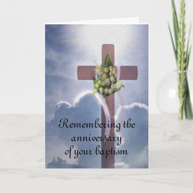 Baptismens årsdag kort (Framsida)