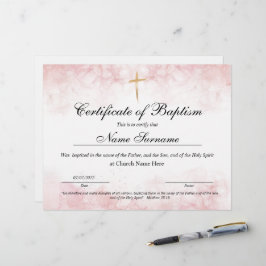 Baptismens intyg, Baby-dedikation