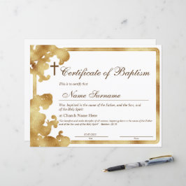 Baptismens intyg, Baby-dedikation