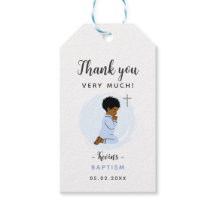 Baptismens Tack Gift-Märkre i Baby med Kor