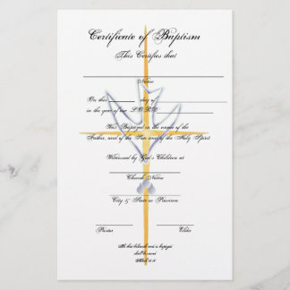 Baptismens-Vuxens intyg