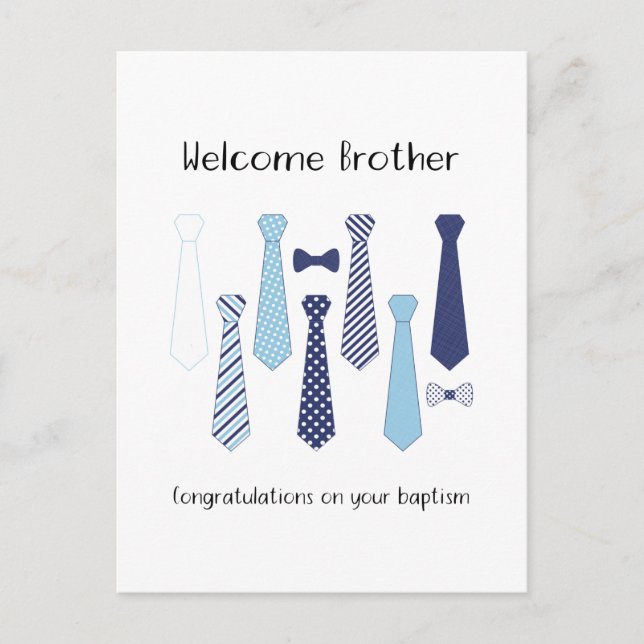 Baptismgåva till JW-broderns vykort (Framsida)