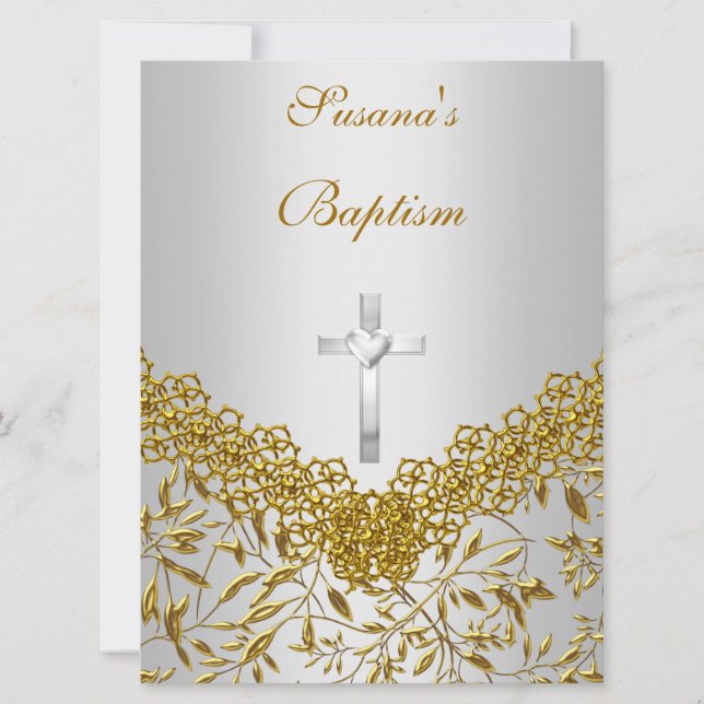 Baptisminbjudan flicka Pojke Inbjudningar (Framsida)